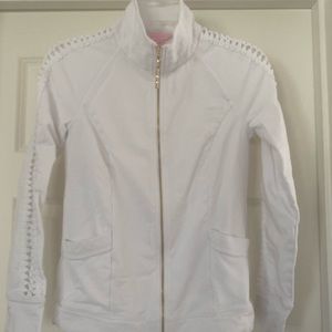 Lilly Pulitzer White Jacket Pineapple On Back XXS